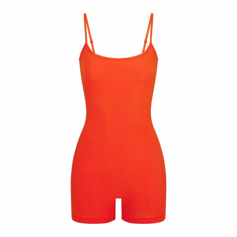 Army Fire Red Orange Soft Lounge Scoop Onesie